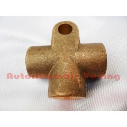 Raccordo 3 vie in ottone Tubi Freno FIAT 500 F L R & FIAT 126 - 10x1,25
