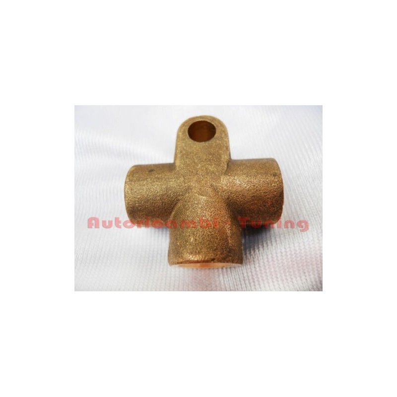 Raccordo 3 vie in ottone Tubi Freno FIAT 500 F L R & FIAT 126 - 10x1,25