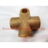 Raccordo 3 vie in ottone Tubi Freno FIAT 500 F L R & FIAT 126 - 10x1,25