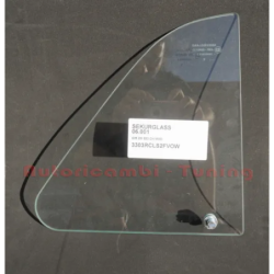 Vetro Deflettore Destro DX Bianco con Perno per FIAT 500 F L R G Epoca