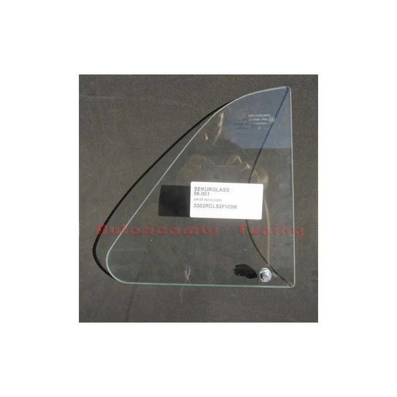 Vetro Deflettore Destro DX Bianco con Perno per FIAT 500 F L R G Epoca