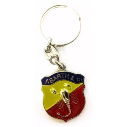 Portachiavi Abarth Metallo Gadget Fiat 500 Epoca Porta Chiavi