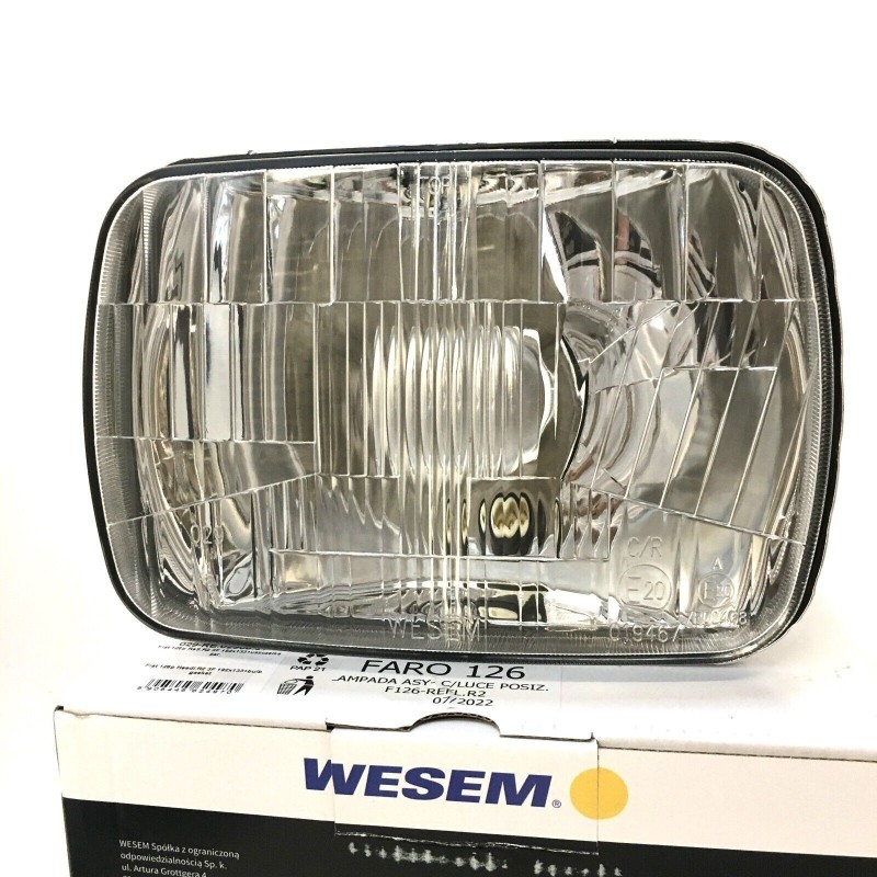 Faro Proiettore con Luce di Posizione FIAT 126-127-128 Attacco R2 ASY