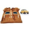 TAPPETO INTERNO OCRA MOQUETTE PAVIMENTO FIAT 500 F L R EPOCA CON DOPPIO ZERBINO