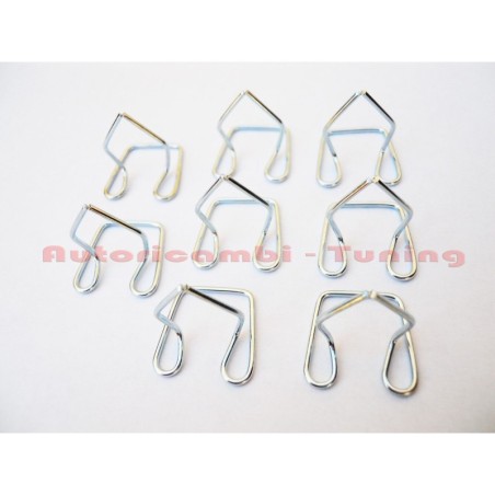 10x Molla in Ferro per Fissaggio Sottoporta per FIAT 500 F L R