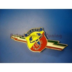 Fregio Stemma Scudo in Metallo ABARTH "Saette Tricolore" per FIAT 500 EPOCA