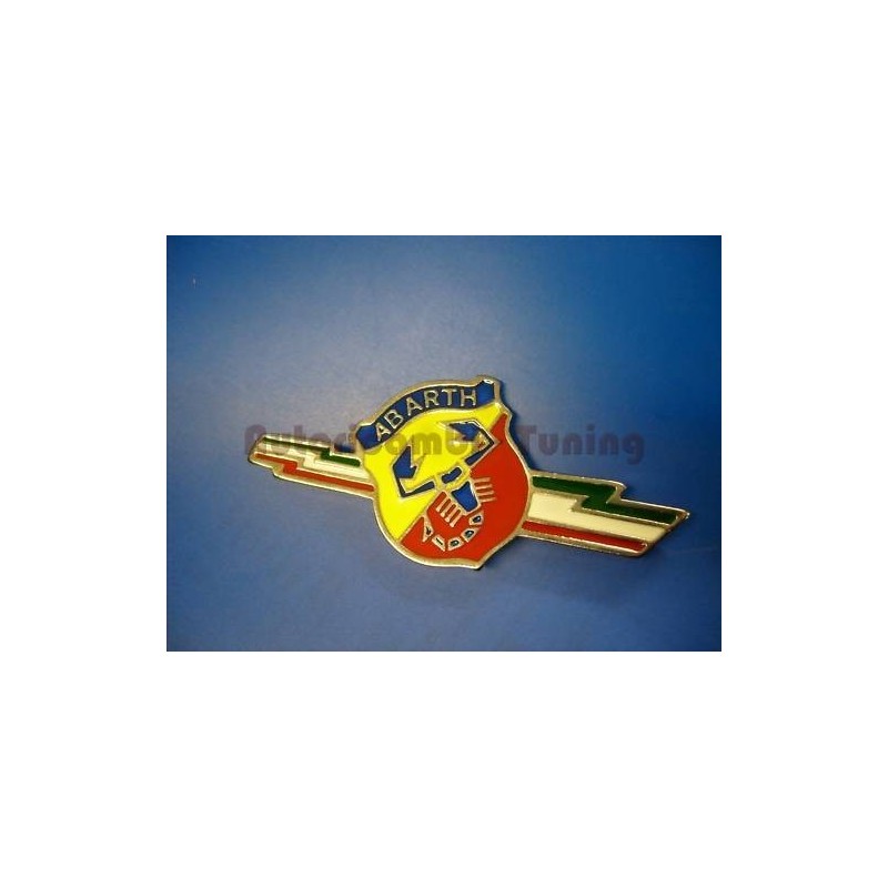 Fregio Stemma Scudo in Metallo ABARTH "Saette Tricolore" per FIAT 500 EPOCA