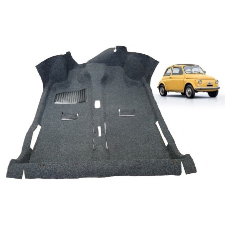 Tappeto Grigio Antracite Moquette Pavimento per FIAT 500 F L R EPOCA dal 57 a 75