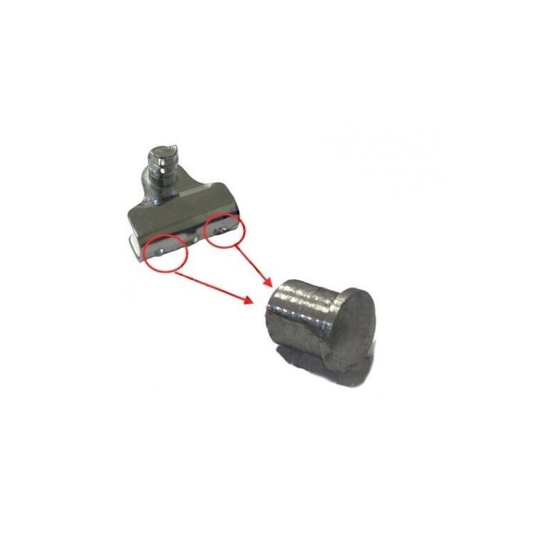 2 Ribattini Rivetti Modifica Supporto Deflettore SX e DX FIAT 500 D F L R EPOCA