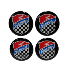4 Adesivi Resinati Sticker 3D GIANNINI 25MM