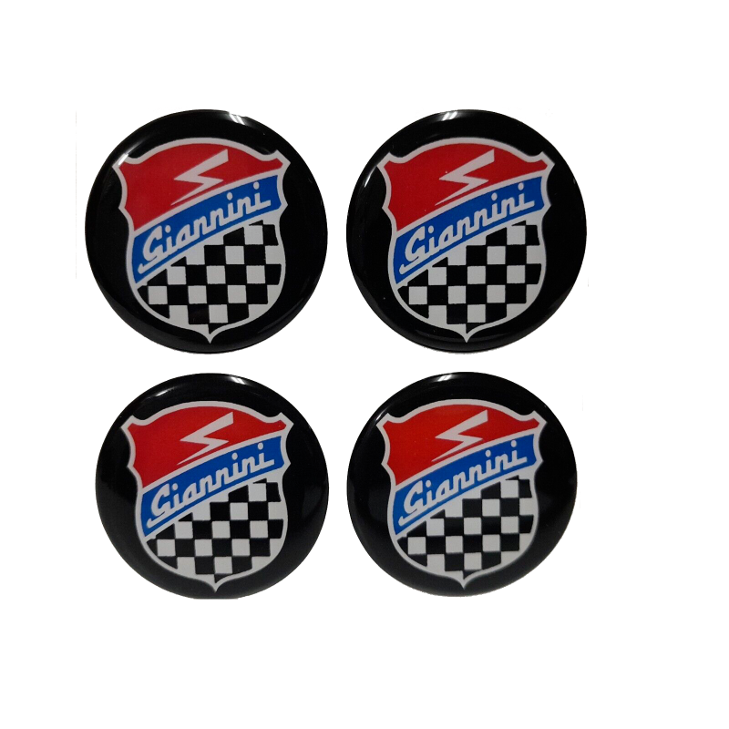 4 Adesivi Resinati Sticker 3D GIANNINI 25MM