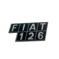 Fregio Posteriore in Plastica per Fiat 126 misure 10.5x5 cm