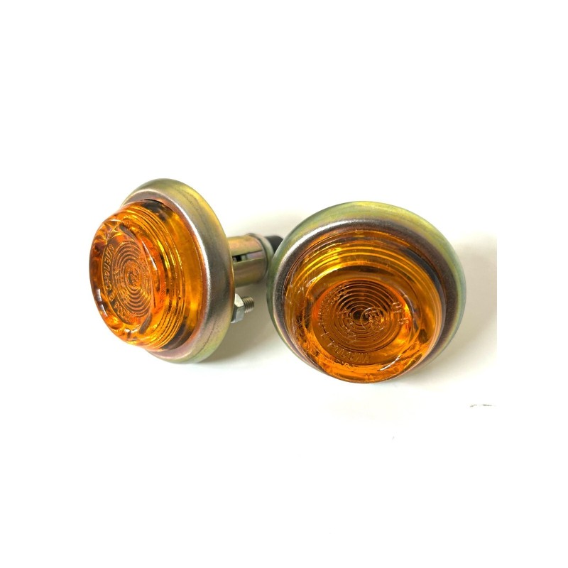 Coppia Frecce Lucciole Arancioni per FIAT 500 e Auto Epoca Varie