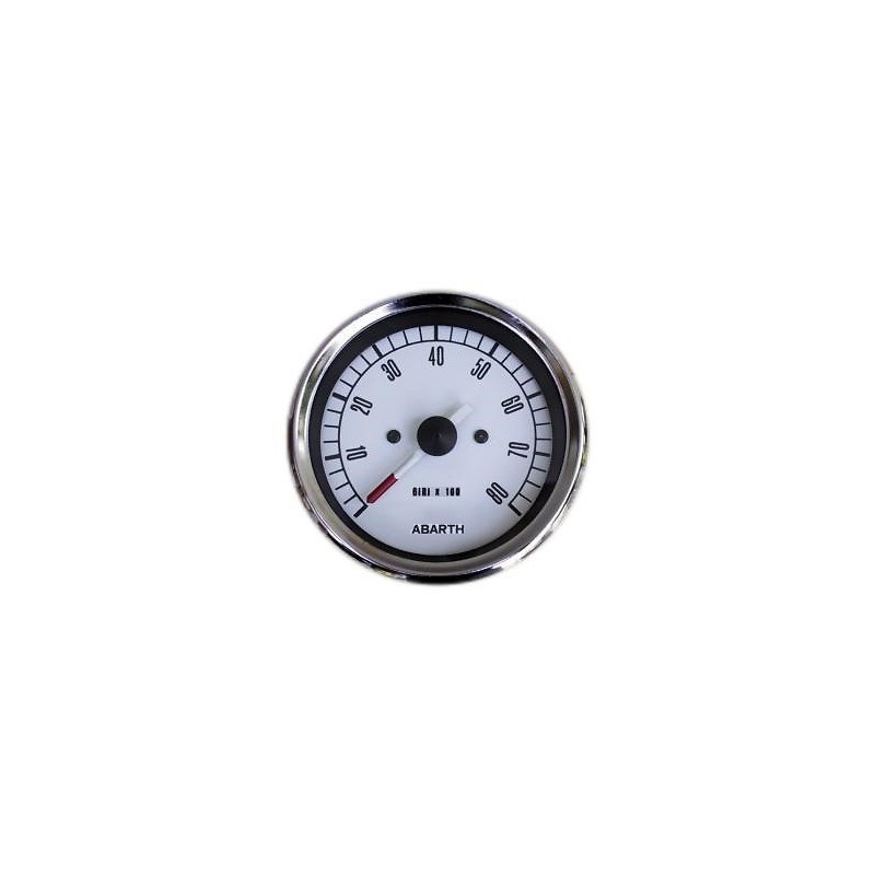 Strumento Contagiri FIAT 500 Epoca Fondo Bianco Numeri Neri