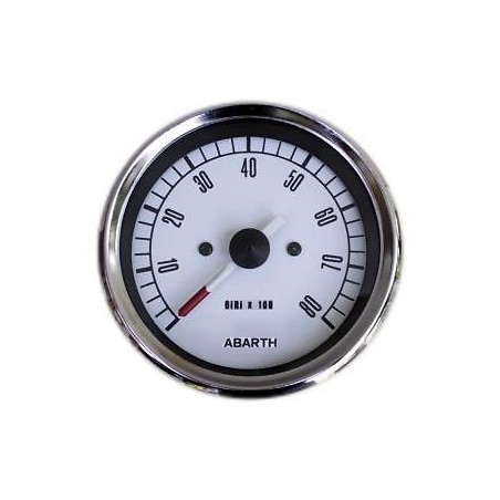 Strumento Contagiri FIAT 500 Epoca Fondo Bianco Numeri Neri