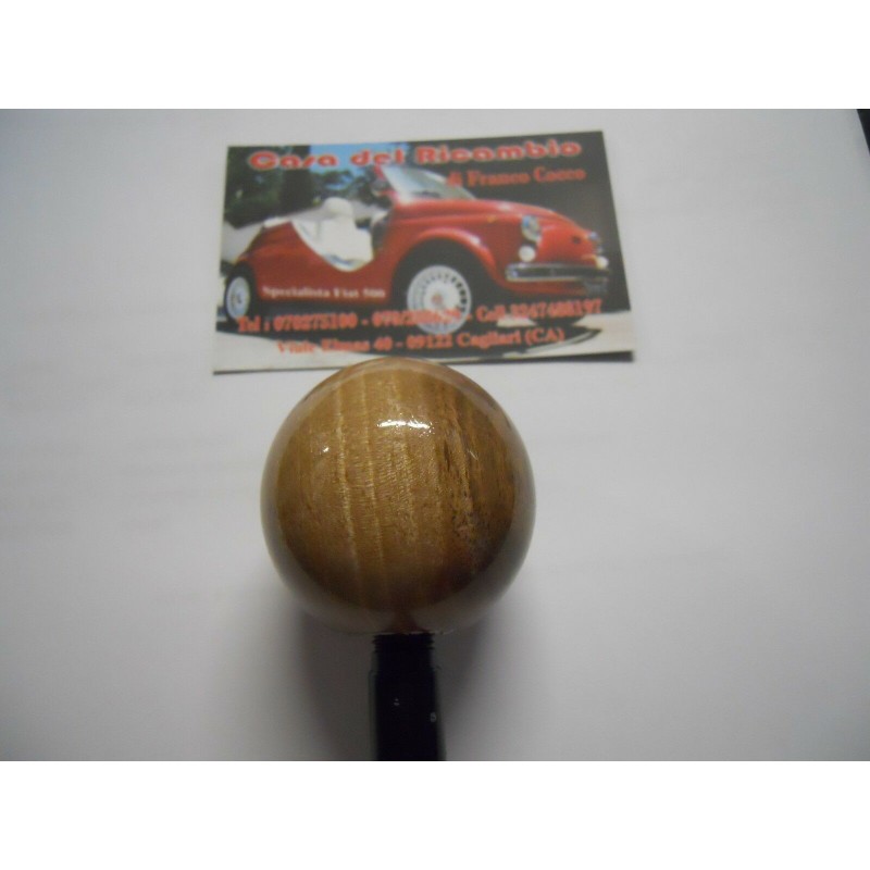Pomello a Sfera in Legno Leva Cambio Marce per FIAT 500 F L R & FIAT 126