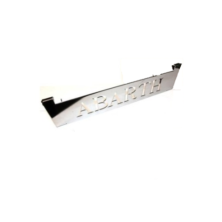 Griglia Alzacofano in acciaio Cromato "ABARTH" FIAT 500 F L R