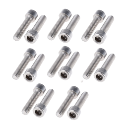 16 Viti Bulloni Acciaio Inox Fissaggio Coppa Sportiva Fiat 500 Abarth Giannini