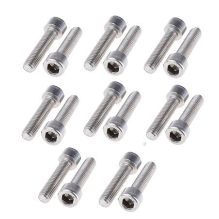 16 Viti Bulloni Acciaio Inox Fissaggio Coppa Sportiva Fiat 500 Abarth Giannini