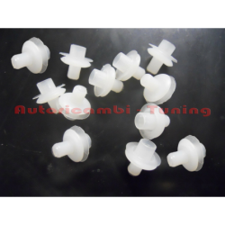12 Fermi Mollette Fissaggio Modanature Sotto Porta per FIAT 500 F L R
