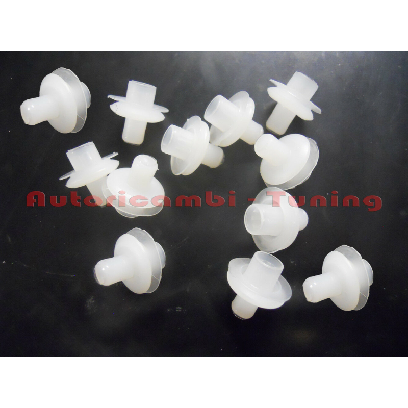 12 Fermi Mollette Fissaggio Modanature Sotto Porta per FIAT 500 F L R