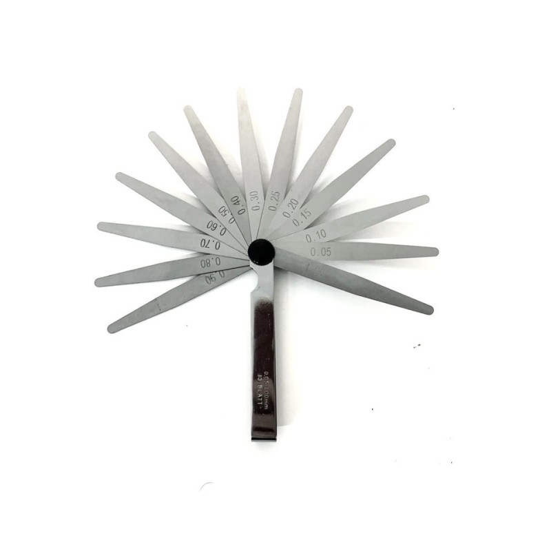 Spessimetro Precisione 13 Lame 0,02-1,00 mm per Misurazione Valvole Auto Moto