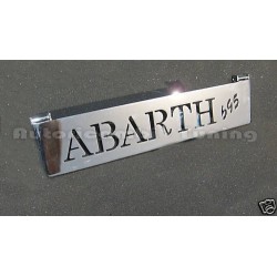 Griglia Alzacofano in Acciaio Cromato "ABARTH 695" FIAT 500 F L R