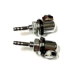 Coppia Spruzzatori Spruzzini Cromati Tergi Lava vetro per FIAT 500 F L R