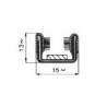 Canalina Scorrivetro Scendente Portiera DX/SX per FIAT 500 F L R - 13x15mm
