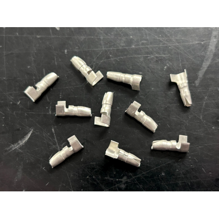Kit 10 Capicorda Terminali Tondi Spina Maschio per Fiat 500 N-D-F 1^- EPOCA