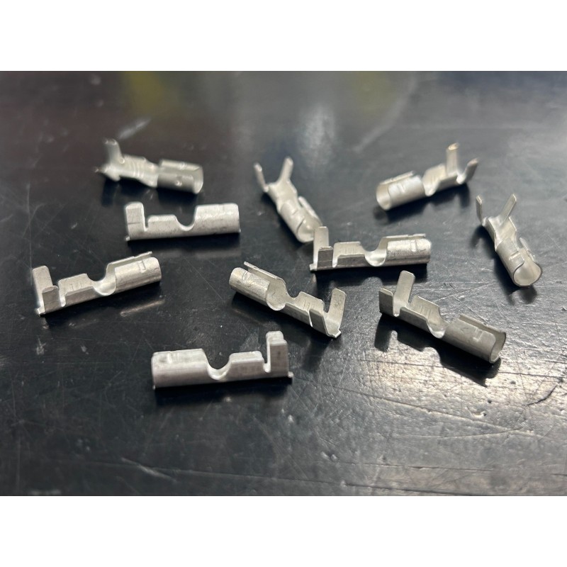 Kit 10 Capicorda Terminali Tondi Femmina per Fiat 500 N-D-F 1^- EPOCA