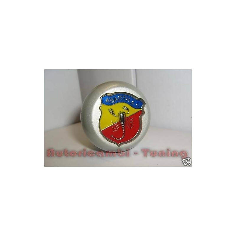 Pomello per Leva del Cambio Grigio con Logo Abarth per FIAT 500 F L R