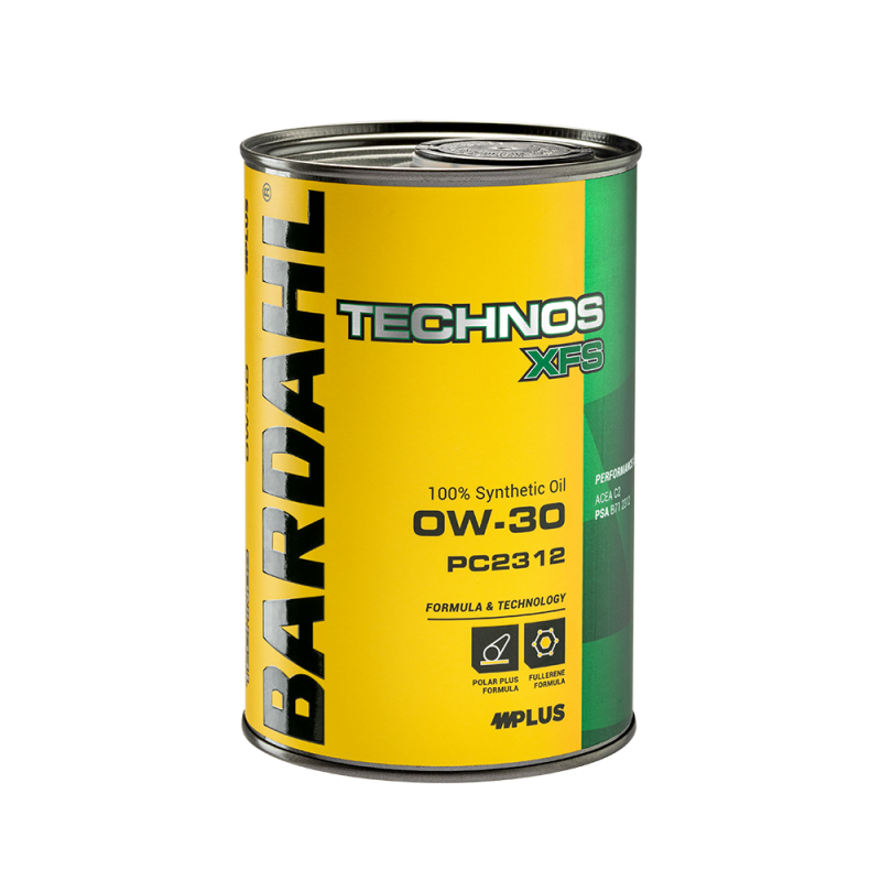 1 Litro Olio Motore Bardahl Technos XFS PC2312 0W30 ACEA C2 / PSA B71 2312