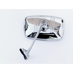Specchio Specchietto Cromato Sinistro Lato Conducente per AUTOBIANCHI BIANCHINA CABRIO SPIDER