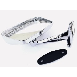 Specchio Specchietto Cromato Sinistro Lato Conducente per AUTOBIANCHI BIANCHINA CABRIO SPIDER
