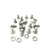16 Viti Bulloni per Fissaggio Ruota in Acciaio Inox per FIAT 500 F L