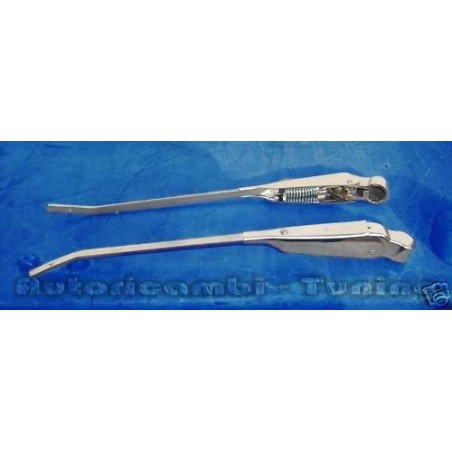 Coppia Bracci Cromati per Spazzole Tergi per FIAT 500 F L R - attacco grosso