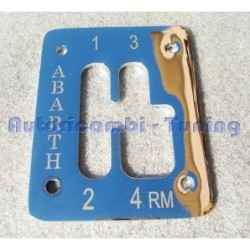 Cornice Cromata Selettore Marce Cambio FIAT 500 F L R "ABARTH"