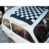 Tela Capote a Scacchi Bianchi e Neri FIAT 500 F L R