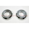 2x Rosone Ghiera Borchia Cornice Cromata Alzavetro FIAT 500 F L R