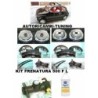Kit Frenatura Freni Ganasce Tamburi Cilindretti Pompa Tubi Freno Olio per FIAT 500 F L