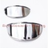 Coppia Palpebre per Cornice Faro per FIAT 500 F L R in Acciaio Cromato