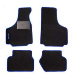 Set 4 Tappetini Auto in Moquette Bordo Blu Specifici per FIAT 500 F L R