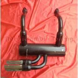 Marmitta Terminale Sportivo Scarico FIAT 500 F L con Uscita a Doppio Tubo