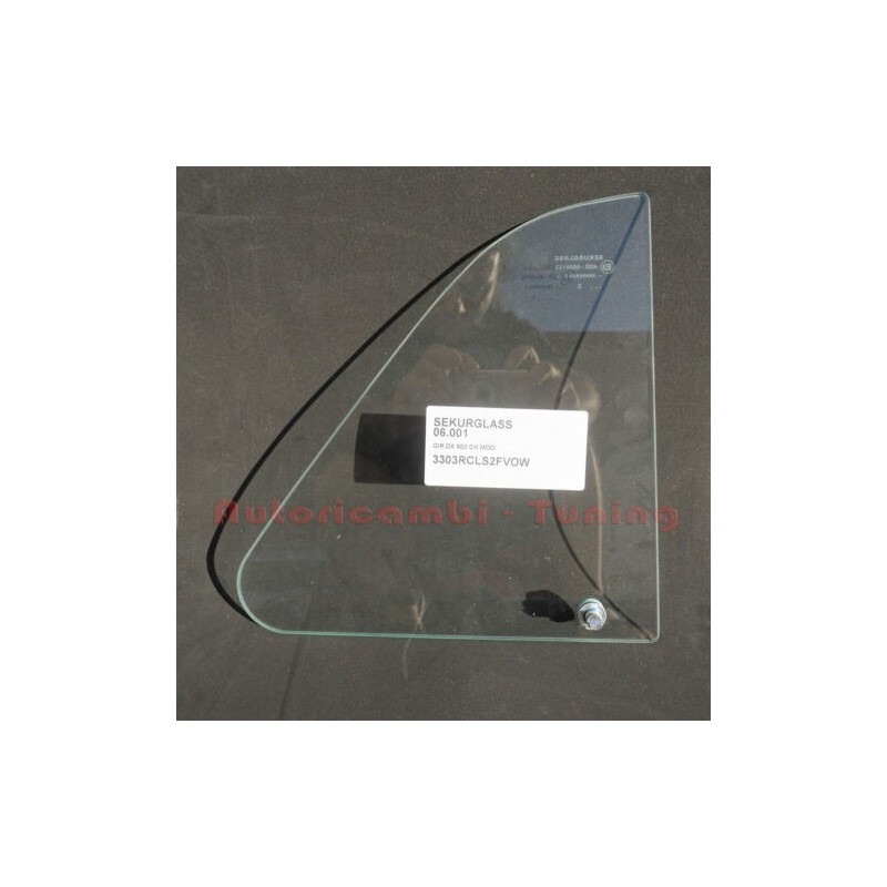 Vetro Deflettore Destro (DX) Bianco con Perno per FIAT 500 F L R D G