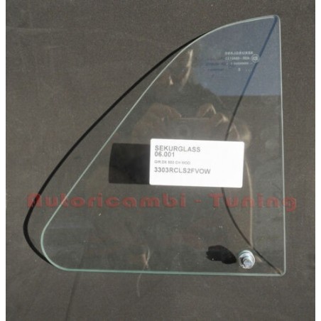 Vetro Deflettore Destro (DX) Bianco con Perno per FIAT 500 F L R D G