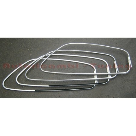 4x Raschiavetro in Alluminio Porta (Destra + Sinistra) per FIAT 500 F L R