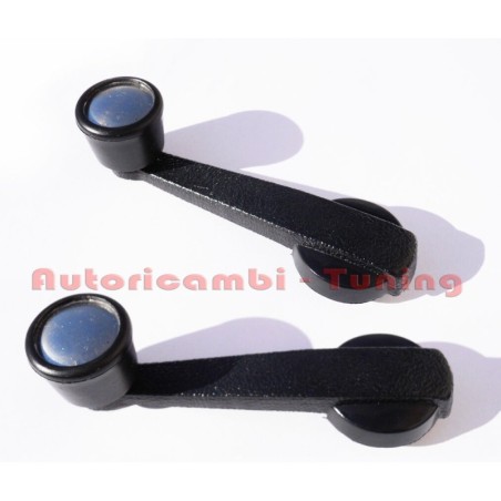 Coppia Maniglie Alzavetro per FIAT 500 F L R Plastica e Pomello Cromato