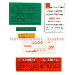 Kit Completo di Adesivi per FIAT 500 D - QUALITA' ASI