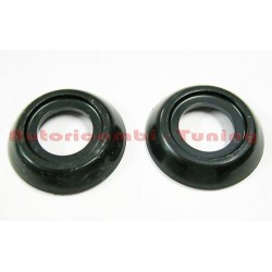2x Ghiera Rosone Borchia Cornice Nera Alzavetro per FIAT 500 F L R